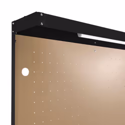 Workbench Pegboard Drawer LED Light Tool Garage - Black - Additional view 7