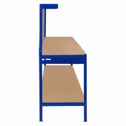 Workbench Pegboard Drawer LED Light Tool Garage - Blue