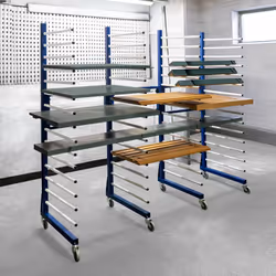 Combi Spray Drying Rack Trolley x 2 & Joining Kit Mobile Dry Storage - Additional view 11