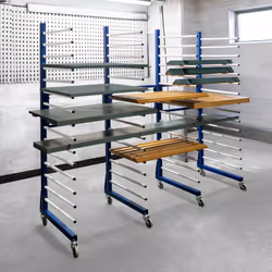 Combi Spray Drying Rack Trolley x 3 & Joining Kit Mobile Dry Storage - Additional view 11