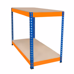 S-Rax 2 Tier Orange & Blue Workbenches - S-Rax 2 Tier Orange & Blue Workbench 120cm x 60cm x 90cm - Additional view 8