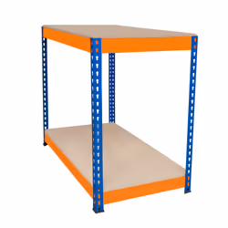 S-Rax 2 Tier Orange & Blue Workbenches - S-Rax 2 Tier Orange & Blue Workbench 90cm x 60cm x 90cm - Additional view 8