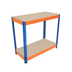 S-Rax 2 Tier Orange & Blue Workbenches - S-Rax 2 Tier Orange & Blue Workbench 90cm x 45cm x 90cm