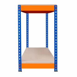 S-Rax 2 Tier Orange & Blue Workbenches - S-Rax 2 Tier Orange & Blue Workbench 90cm x 45cm x 90cm - Additional view 7