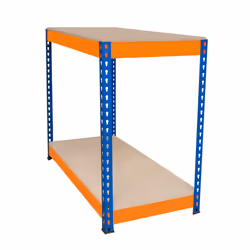 S-Rax 2 Tier Orange & Blue Workbenches - S-Rax 2 Tier Orange & Blue Workbench 90cm x 45cm x 90cm - Additional view 8
