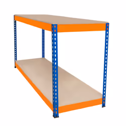 S-Rax 2 Tier Orange & Blue Workbenches - S-Rax 2 Tier Orange & Blue Workbench 180cm x 45cm x 90cm - Additional view 8