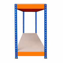 S-Rax 2 Tier Orange & Blue Workbenches - S-Rax 2 Tier Orange & Blue Workbench 150cm x 45cm x 90cm - Additional view 7