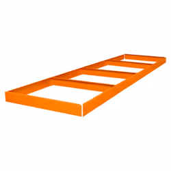 S-Rax 2 Tier Orange & Blue Workbenches - S-Rax 2 Tier Orange & Blue Workbench Additional Shelf 180cm x 60cm - Additional view 8