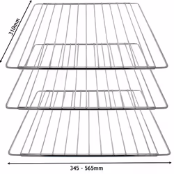 Universal Adjustable Extendable Oven Shelf (310 x 345-565mm, Pack of 3)