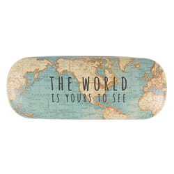 RJB Stone Ltd Glasses case RETRO vintage world map