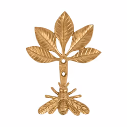 Sass & Belle Gold Bee Multi-Use Wall Mounted Coat Hook & Curtain Tieback