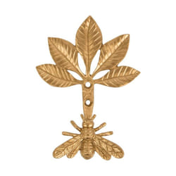 Sass & Belle Gold Bee Multi-Use  Wall Mounted Coat Hook & Curtain Tieback