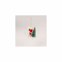 Mouse with Christmas Tree Felt Decoration