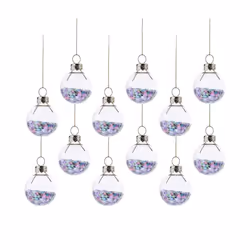 Sass & Belle Set of 12 Mini Multi-colour Pastel Stars Bauble Gift Set