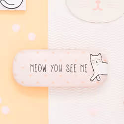 Cutie Cat Meow You See Me Glasses Case