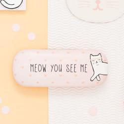 Cutie Cat Meow You See Me Glasses Case