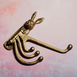 Gold Rabbit Multi Coat Hook