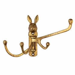 Gold Rabbit Multi Coat Hook