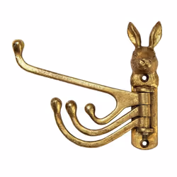 Gold Rabbit Multi Coat Hook