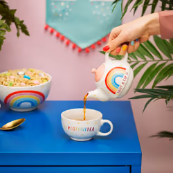 Sass & Belle Rainbow Positivitea Tea Pot Set for One