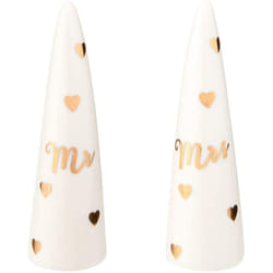 Sass & Belle Mr & Mrs Ring Cones - Set of 2