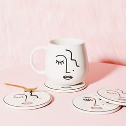 Sass & Belle Abstract Face Mug