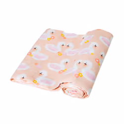 Sass & Belle Freya Swan Baby Girl Pink Large Muslin Cloths 100% Cotton
