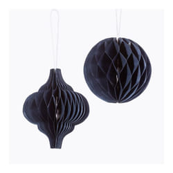 Blue Christmas Honeycomb Paper Hanging Decoration