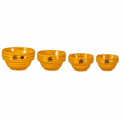 Sass & Belle Bee Hive Measuring Bowls Stacking Cups Fun Baking Set