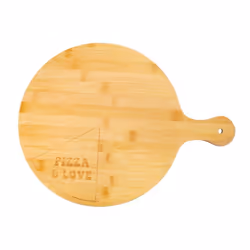 Sass & Belle Bamboo Pizza Board Wooden Round Food Serving Platter Tray