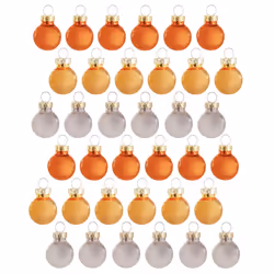 Sass & Belle Metallic Miniature Christmas Tree Decoration Baubles Set Of 36