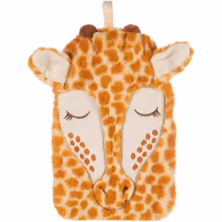 Sass & Belle Gina Giraffe Animal Character hot Water Bottle Removable Fluffy Cover