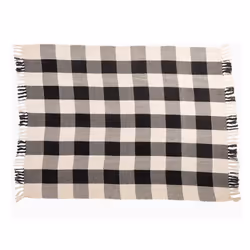 Gingham Blanket Throw Black Decor Large Sofa Throws Bed Blankets Picnic Travel