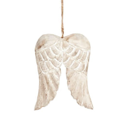 Christmas Tree Decoration Wooden Angel Wings Hanging Bauble Sass&Belle