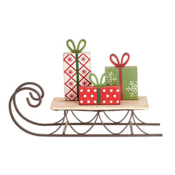 Christmas Standing Decoration Sledge With Presents Ornament Sass&Belle