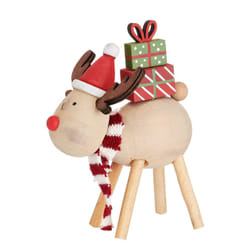 Christmas Standing Decoration Reindeer & Presents Ornament Sass &Belle