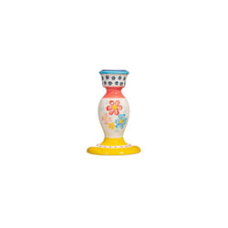 Folk Floral Candlestick Holder