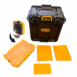 Dewalt Toughsystem 2 DWST08035-1 Half Width Deep Tool Box Divider +25pc Bit Set