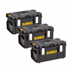 3x Dewalt Toughsystem DS300 Tough System Case Tool Box Storage Box Stackable 35L