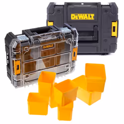 Dewalt DWST1-70703 TStak II + DWST1-71194 TStak Clear Lid Stackable Tool Boxes