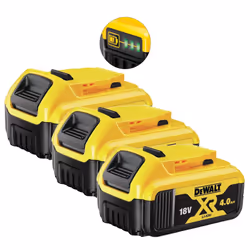 3 x DeWalt DCB182 18v 4.0Ah Li-Ion Battery XR Range Lithium Ion Genuine 4amp UK