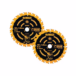 Dewalt DT10300 2 x Circular Saw Blades 165 x 20 x 24T Extreme Framing DWE550