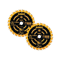 Dewalt DT10300 2 x Circular Saw Blades 165 x 20 x 24T Extreme Framing DWE550