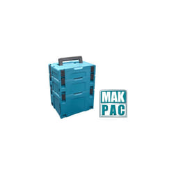 Makita MAKPAC Stack 3 Piece Connector Stackable Tool Case Type 1 2 and 3
