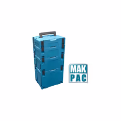 Makita MAKPAC Stack 4 Piece Connector Stackable Tool Case Type 1 2 3 and 4