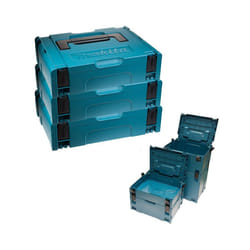 Makita MAKPAC Pack of 3 x Stacking Connector Tool Cases Type 1 396 x 296 x 105