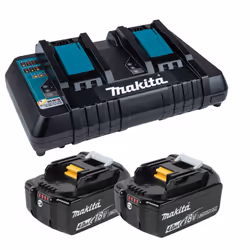 Makita BL1840 18v 2 x LXT 4.0ah Lithium-Ion Batteries + DC18RD Dual Port Charger
