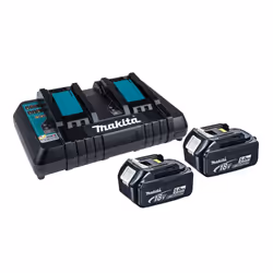 Makita BL1850 18v 2 x LXT 5.0ah Lithium-Ion Batteries + DC18RD Dual Port Charger