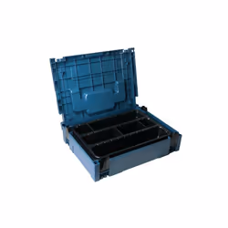 Makita MAKPAC 1 Organiser 3 Compartments 9 Dividers Stackable Tool Case Toolbox