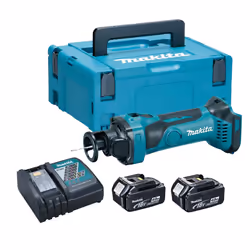 Makita DCO180RMJ 18v Lithium Cordless Drywall Cut-Out Tool Cutter 2 x 4.0ah Batt